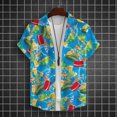 thumbnail image 4 of Camisa hawaiana para hombre, camisa de manga corta con estampado de cerveza playera, camisetas de bebidas de verano, ropa informal de diseño original para hombre, 4 of 4