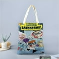 thumbnail image 2 of Dexter's Laboratory Bolso de tela con estampado de lienzo para mujer, bolsa de compras reutilizable y estética, con cremallera interior, regalo para mujer,40*45cm., 2 of 6