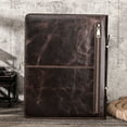 thumbnail image 5 of iPad Pro 12.9" Leather Portfolio Case – Luxury Genuine Leather Organizer with A4 Paper Slot, Card Holders, Zipper Pocket, Phone & Pen Slots – Vintage Business Style for Professionals, 5 of 23