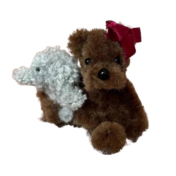 26-27 Tiny Handmade Teddy Bear - A Little Pocket Bear Hug