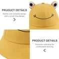 thumbnail image 3 of Sombrero de pescador de ala ancha con forma de rana, de 56 a 58 cm de circunferencia, informal, protector solar, 3 of 6