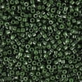 thumbnail image 2 of Miyuki Delica Seed Beads – Size 11/0 (1.6 mm), DB0663, Dyed Opaque Forest Green, 7.2 g, Approx. 1440 Beads, 2 of 7