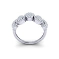 thumbnail image 3 of 0.75carat Round Cut Diamond Prong Women's Fancy Wave Wedding Band Ring Bridal Anniversary Solid 14K Gold GH I1, 3 of 3