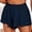 Navy, variant on GERsome Sweat Shorts for Women Casual Ruffle Workout Shorts Elastic Waist Lounge Athletic Shorts Solid Color Summer Loose Beach Vacation Shorts