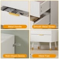 thumbnail image 2 of Bingirl Commode à 4 Tiroirs Armoire de Rangement en Bois Organisateur Blanc, 2 of 7