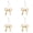 Gold-4Pcs, variant on 8Pcs Gold Metal Christmas Bow Ornaments with Clip, Vintage Gold Bow Decor for Tree Topper Garland Wreath, Hanging Ornaments for Gift Box Basket Floral Arrangement Indoor Outdoor 2.8x3 Inch