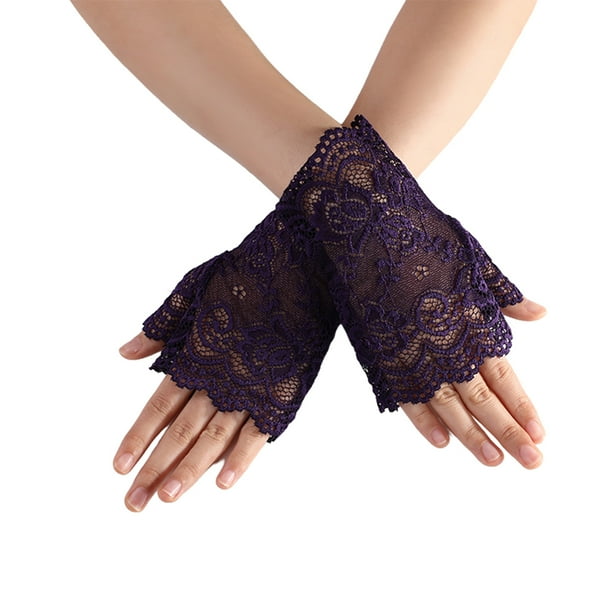 Mitones de encaje sin dedos Sonducket para mujer Violeta AP010986-06