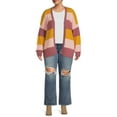 thumbnail image 2 of Debut Women's Plus Size Honeycomb Stripe Cardigan, 2 of 5