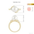 thumbnail image 5 of ANGARA Classic South Sea Cultured Pearl Bypass Ring in 14K Yellow Gold for Women | June Birthstone, Birthday, Anniversary, Jewelry Gift for Women | Pearl Ring, 5 of 8