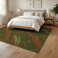 thumbnail image 3 of ODIKA 6'x9' Washable Area Rug Distressed Earth Tone Freeform Shape Abstract Artistic Floor Covering for Queen Size Bedroom, Under Bed, Master Suite, Easy Care, Non-Shedding, 3 of 7
