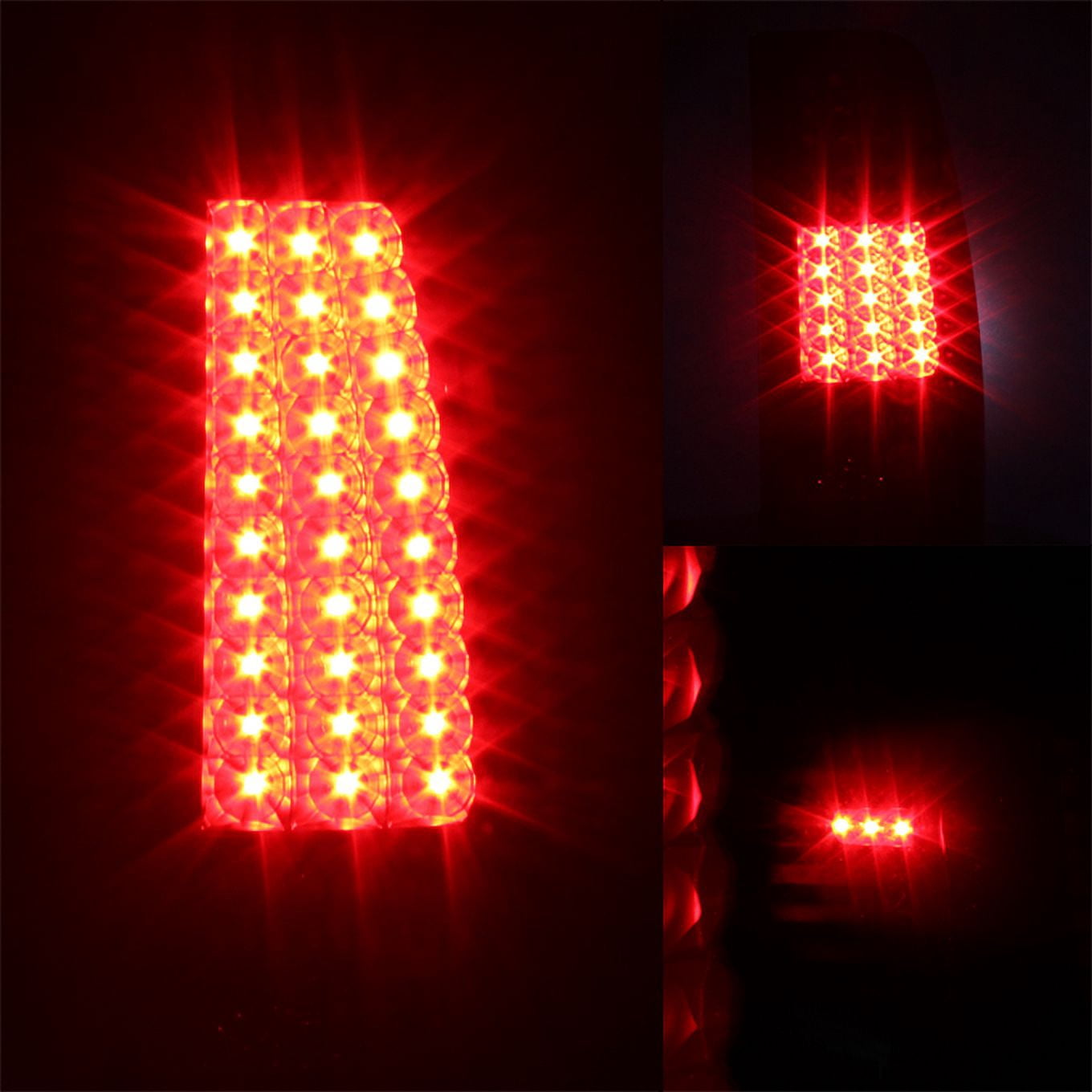 AKKON - For 99-02 Chevy Silverado 09-03 GMC Sierra Pickup Truck Black Smoked G2 LED Tail Lights Brake Lamps Pair