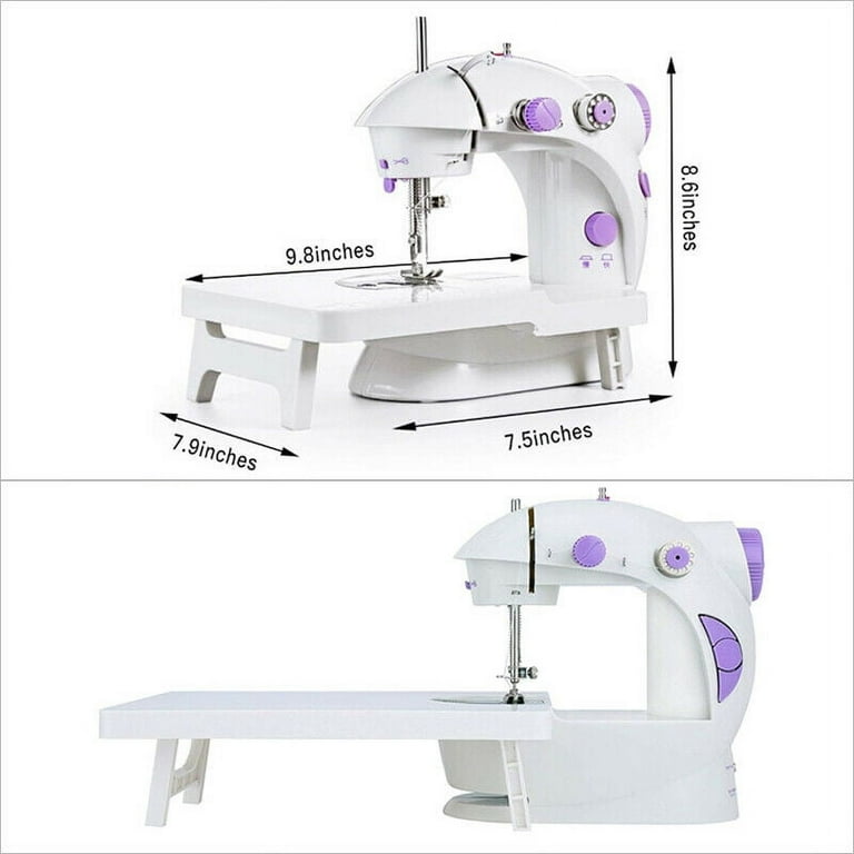 Dapril Dual Speed Portable Sewing Machine w/Extension Table Adults and Kids