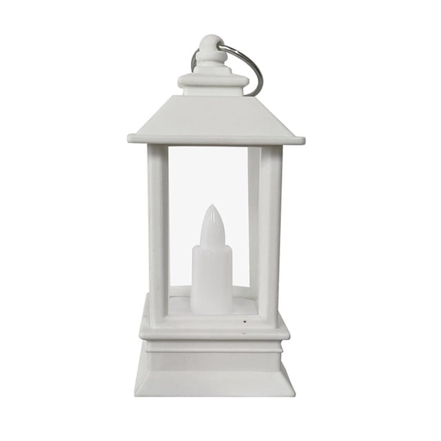 Adorno de Lámpara de Ambiente LED Mini Luz Intermitente Cuadrada Decoración de Fiesta Blanco Ehuebsd