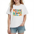 thumbnail image 5 of HAOTAGS Boys Girls Graphic Tees,Short Sleeve School Season Cute Print Everyday T - Shirts White 3 T, 5 of 9
