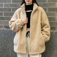 thumbnail image 4 of Antinious Women Fall Winter Fleece Jacket Long Sleeve Thick Warm Zip Up, 4 of 5