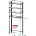 thumbnail image 3 of Over Toilet Bathroom Organizer, 4-Tier Over The Toilet Storage Shelf Bathroom Shelves, Above Toilet Storage Rack Bathroom Space Saver, Black, 3 of 14