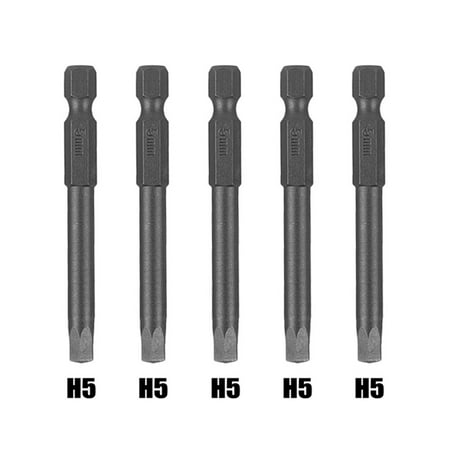 

5 Pcs Hexagon Screwdriver Bit Quick Change Impact Driver Power Drill 65mm H5