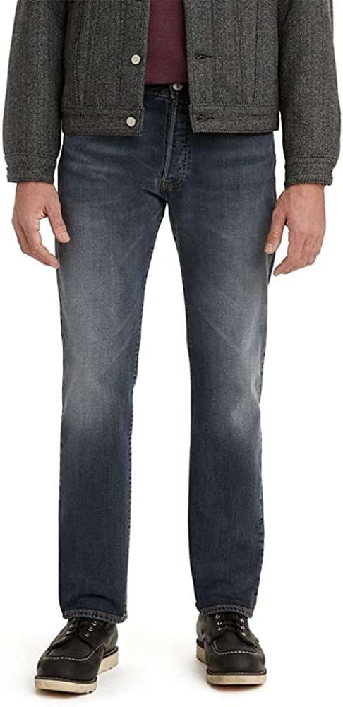 Levis Mens 501 Original Fit Jeans Regular 42W x 30L New All for One - Medium Indigo