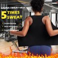 thumbnail image 5 of Vaslanda Women's Premium Workout Tank Top Slimming Polymer Sauna Vest with Zipper, 5 of 7