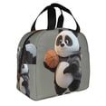 thumbnail image 2 of Disketp Cartoon Pandas Basketball Bolsa Térmica para Almuerzo para Hombre y Mujer, Ideal para Trabajo, Senderismo y Picnic, 2 of 8