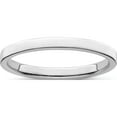 thumbnail image 1 of Sterling Silver Rhodium-Plated 2mm Flat Size 5.5 Band Made In United States qwfb020rh-5.5, 1 of 5