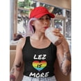 thumbnail image 5 of Tstars Women's LGBT Pride Racerback Tank Top - Lez is More Print - Lesbian Rights & Gay Support Apparel - Ideal for Pride Parades - Available in Various Sizes, 5 of 5