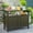 Brown, variant on Domi Grill Carts Outdoor with Storage and Wheels, Whole Metal Portable Table and Storage Cabinet for BBQ,Deck,Patio,Backyard(Dark Grey)