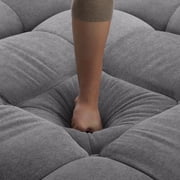 Modular Sectional Sofa, ONE PIX 93 L Shape Reversible Sofa, Modern Button Tufted Cloud Couches for Living Room, Apartment, Office, Gray