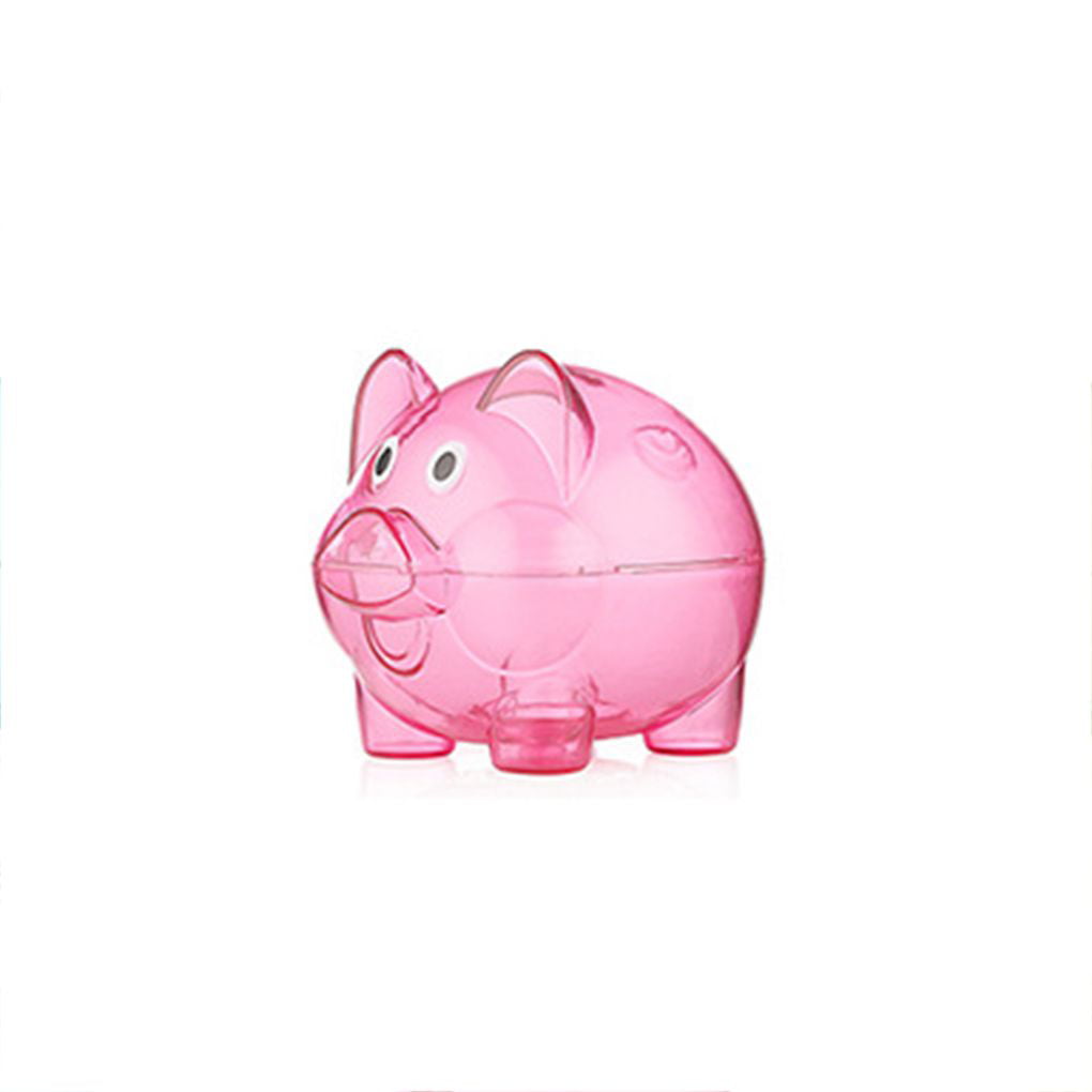 Transparent Plastic Money Saving Box Kids Clear Case Coins Piggy Bank  Cartoon Pig Shaped | Walmart Canada
