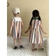 thumbnail image 3 of Ropa para hermanos, vestido de solapa sin mangas a rayas para niñas de 1 a 10 años, pantalones cortos con tirantes para niños, ropa de verano para niños, 3 of 6