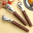 thumbnail image 5 of asddcavvf Stainless Steel Bread Clamp With Lock Wood Grain Finish Kitchen Gadget Food Clamp Hotelware Dish Serving Clip Utility Cooking, 5 of 5