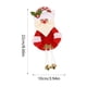 thumbnail image 3 of Christmas Bells Pendant Cartoons Santa Claus Snowman Bear Pendant Christmas Tree Decoration Accessories Backpack Car Pendant, 3 of 6