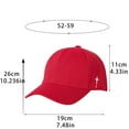 thumbnail image 3 of Kmdttou Lightweight Nylon Sports Cap Men Women Same Style Embroidery Fashion Solid-Color Outdoor Soft Roof Adjustable Baseball Cap Sun Visor Cap Hat s,UPF50+ Wide-Brim Sun Hat, 3 of 3