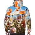thumbnail image 7 of Lsque Vibrant Field Of Blossoms Pattern Casual Men's Hoodie,Hooded Sweatshirt with Kangaroo Pocket,Pullover Hoodie-3X-Large, 7 of 7