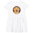 thumbnail image 3 of Inktastic Golden Retriever Dog Girls Toddler Dress, 3 of 5