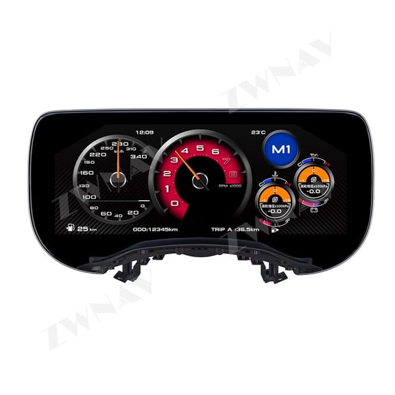 ZWNAV 12.3 inch for Nissan 350/370Z 2002-2008 LCD Dashboard Instrument Panel Digital Cluster Smart Gauges Module