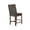 Gray, variant on Rustic Gray Wood Counterheight Dining Chairs in Gray Linen Fabric (Set of 2)