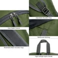thumbnail image 3 of Mochila mochila mochila plegable para hombres para mujeres impermeables mochila de viajes de mochila de viaje, 3 of 7