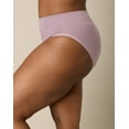 thumbnail image 3 of Playtex Tummy Smoothing High-Cut Brief Underwear Pack, 3-Pack (Plus Sizes) Vint Mauve/Black/Heirloom White Dot 4XL Women's, 3 of 5