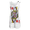 thumbnail image 2 of Queen of Hearts Playing Card Sleeveless U-Neck Fake Two Piece Dress summer dress women summer dresses, 2 of 6