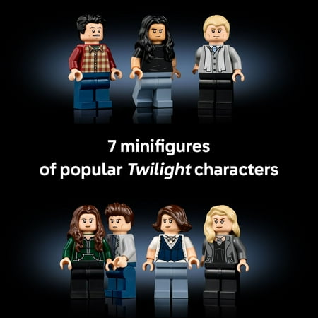 LEGO Ideas Twilight The Cullen House - Collectible Set for Adults 18  - DIY Fantasy Craft for Book Lovers - Edward, Bella, Jacob   4 More Minifigures - Gift Idea for Fans of the Movies - 21354