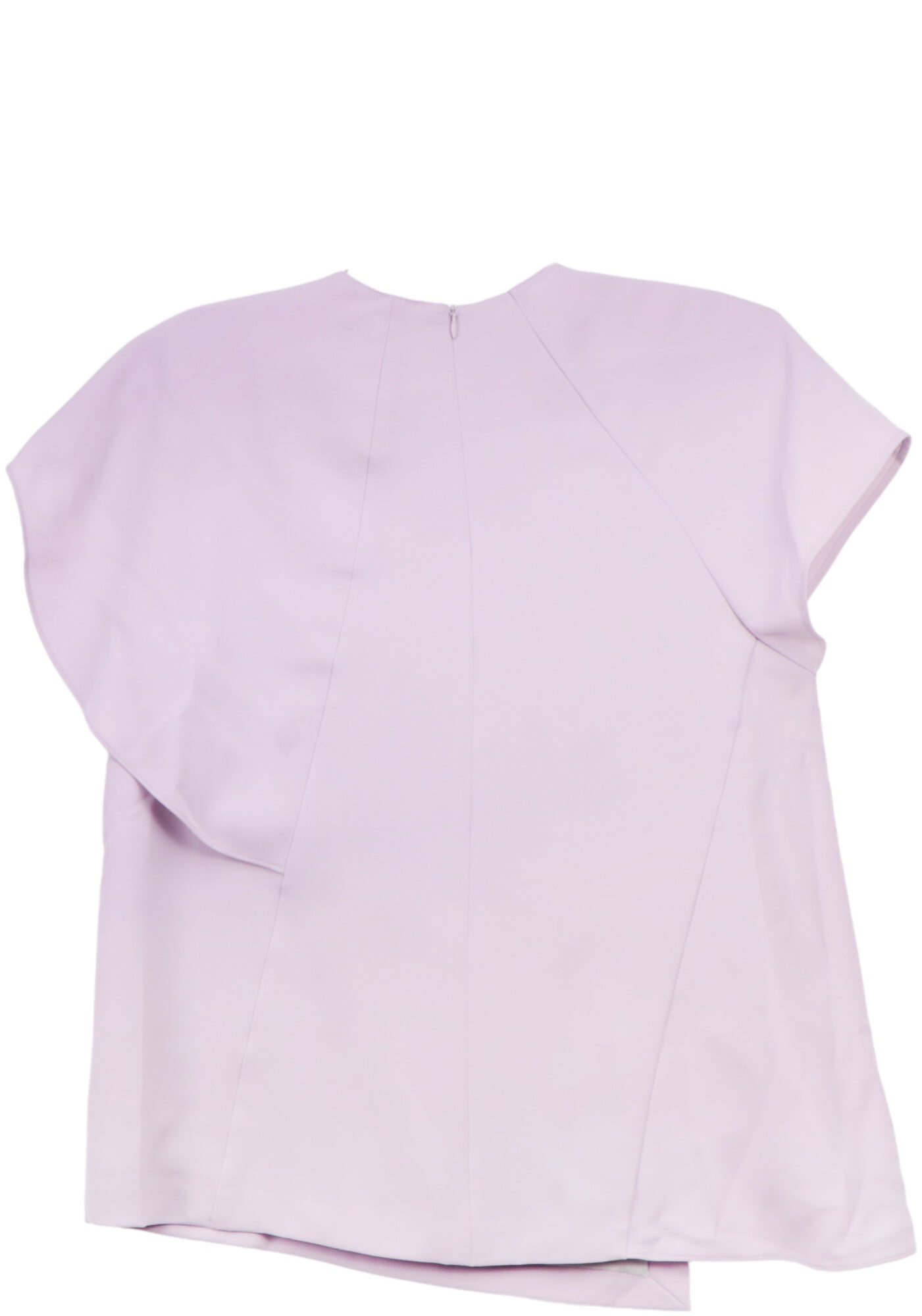 Akiranaka Women's Purple Polyester Ruffle Top Blouse - 3 - Walmart.com