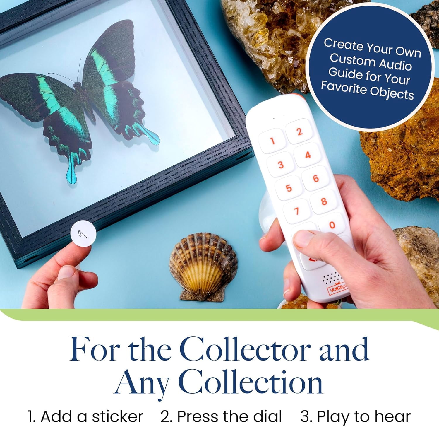 VoiceGift PLAY™ Screen-Free Voice Recorder and Audio Playback Device for Adults