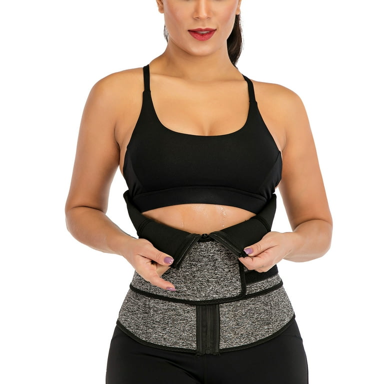 FANNYC Neoprene Sweat Waist Trainer Corset For Women Trimmer Belts Cincher Body Shape Slimming Sports Tummy Control Sweat Girdle Shapewear XS 3XL