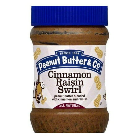 - Peanut Butter & Co Cinnamon Raisin Swirl Peanut Butter, 16 OZ (Pack of 6)