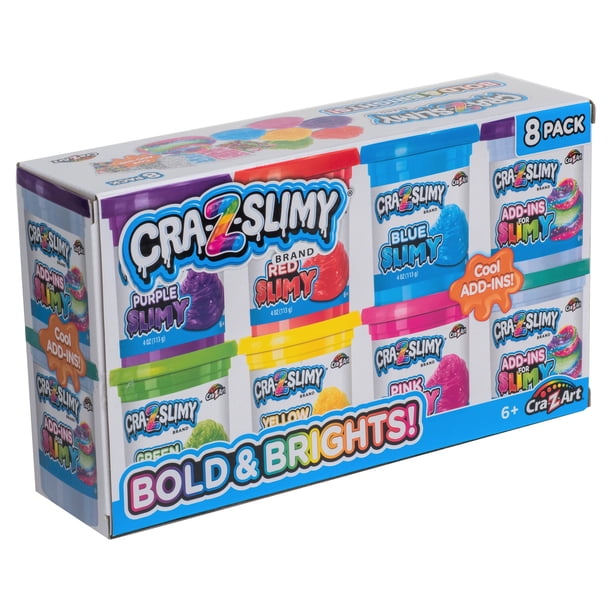 Cra-Z-Art Cra-Z-Slimy 8 Pack Multicolor Slime for Playgrounds