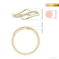 thumbnail image 4 of ANGARA Natural 0.17 Ct. Diamond Fashion Ring in 14K Yellow Gold for Women (Ring Size: 3), 4 of 9