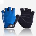 thumbnail image 4 of Gants Demi-Doigts Antidérapants avec Support de Poignet Rembourré Fitness Sho, 4 of 5