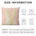 thumbnail image 5 of JEUXUS Easter Throw Pillow Covers Cute Bunny Pillow Covers Rabbit Pillow Case Easter Decoration for Home Sofa Couch Decoration, 5 of 5