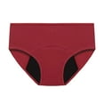 thumbnail image 5 of Sngxgn Women's High-Cut Panties Pack, High-Waisted Briefs,Cotton Underwear(Red,XXXL), 5 of 5